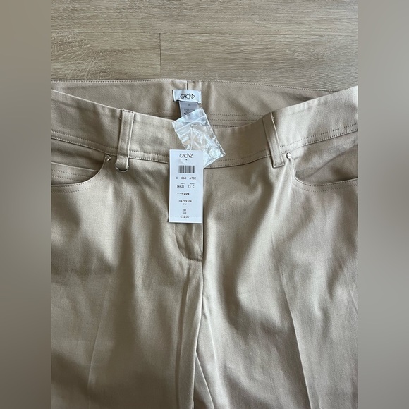 CACHE Tan Ankle Pants Size 10 NWT - Picture 2 of 9